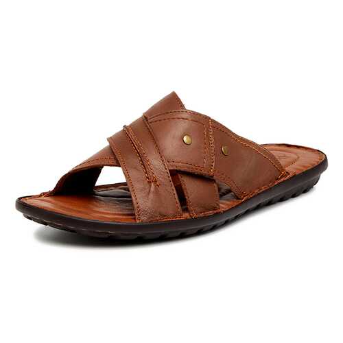 Шлепанцы мужские Alessio Nesca Comfort 710018079 коричневые 41 RU в Крокс