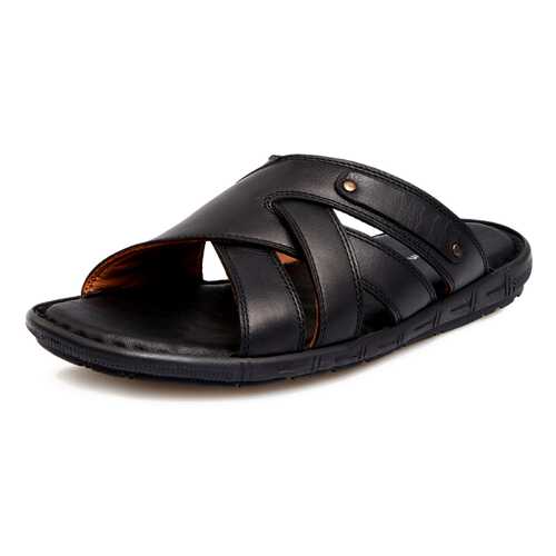 Шлепанцы мужские Pierre Cardin 710017663 черные 45 RU в Крокс