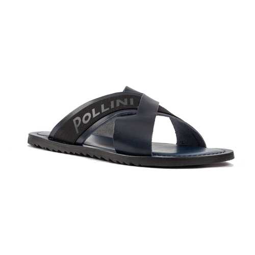 Шлепанцы мужские Pollini SB28021GOAUK0753 синие 41 RU в Крокс