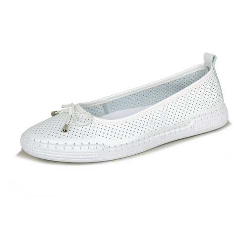 Балетки женские Alessio Nesca Comfort FX20S-20 белые 40 RU в Крокс