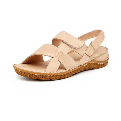 Босоножки женские Alessio Nesca Comfort 710018218 бежевые 37 RU в Крокс
