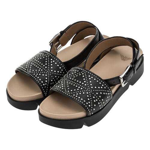 Босоножки женские Emporio Armani X3U063N763 черные 39 IT в Крокс