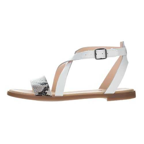 Сандалии женские Clarks 26149338 белые; серые 5.5 UK в Крокс