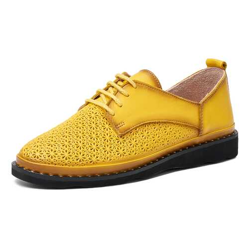 Полуботинки женские Pierre Cardin TR-MN-87-440 желтые 38 RU в Крокс