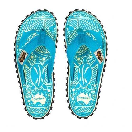 Шлепанцы женские Gumbies Islander Canvas Turquoise 2020 (36) в Крокс