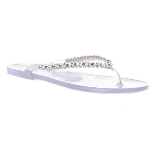 Шлепанцы женские MENGHI SHOES 704/CRI серебристые 38 RU в Крокс
