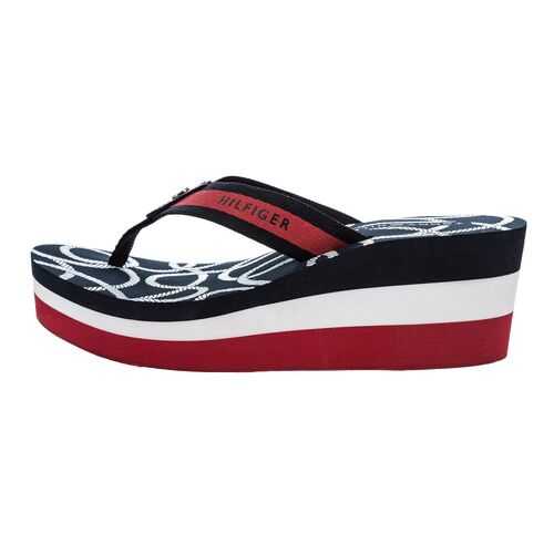 Шлепанцы женские Tommy Hilfiger FW0FW04806 синие 40 US в Крокс