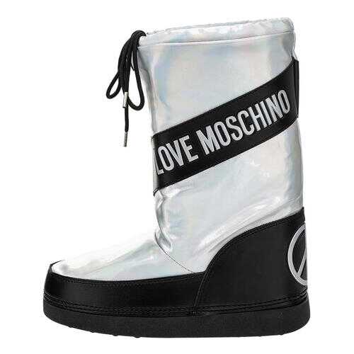 Полусапоги женские Love Moschino JA24012G18IJ0902 серебристые 41 RU в Крокс